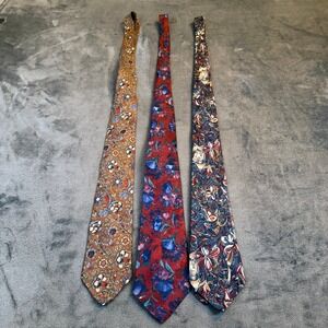 Viaggio Corner Stone Secundum Artem Necktie Mens One Size Multicolor Silk 3 Pack